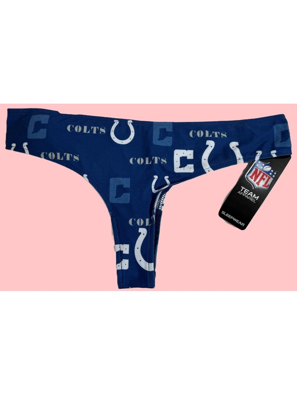Indianapolis Colts Mosaic All Over Print Sleep Thong Concepts Sport Womens M NWT